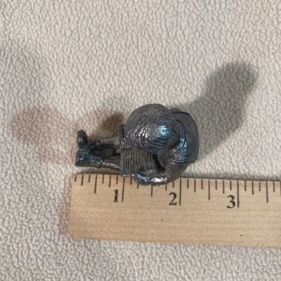 Michael Ricker Pewter "Boy Reading Book" from‎ The Park City Town Hall Grouping - Picture 4 of 6